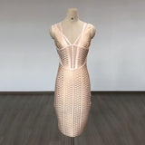 Women's Evening Dress Amazon Hot Sling Bronzing Dress European and American Tight Sexy Bandage Dress Skirt High-End Stretch Fabric (Ady0415)