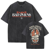 Washed Vintage Bad Omens Band Tshirt