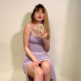 Women Jumpsuit Sexy Spring and Autumn Knitted Backless Hollow Dress