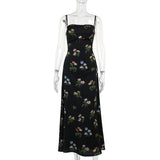 Women Dresses Summer Sexy Hip Skirt Floral Strap Dress