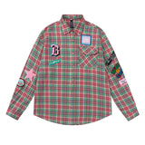 Unisex Jacket Autumn Collage Plaid Shirt