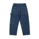 Men Jeans Vintage Patch Casual Loose Jeans