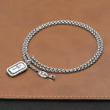 Chrome Hearts Necklace Rotatable Square Pendant Vintage Sword Cross Necklace