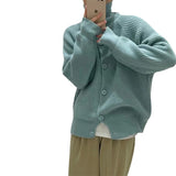 Women Knitwear Autumn and Winter Turtleneck Sweater Loose Knitted Cardigan