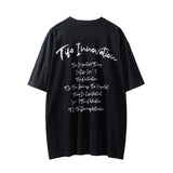 Men Vintage T-Shirt Flame Car Printed Short Sleeve T-shirt