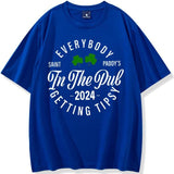 Everybody in The Pub Getting Tipsy T-Shirt Funny St Patrick