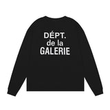 Gallery Dept Long Sleeve Shirt Alphabet Slogan Pocket Long Sleeve T-Shirt Bottom Shirt