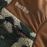 Unisex Winter Cotton Coat Camouflage Berber Fleece Cotton Coat Vintage Embroidered Cotton Jacket