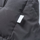 Unisex Winter Cotton Coat Stand-up Collar down Jacket Retro Loose down Jacket