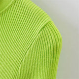 Women Sweater Knitwear Autumn and Winter Zipper Stand Collar Sweater