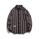 Unisex Jacket Fall Retro Plaid Shirt