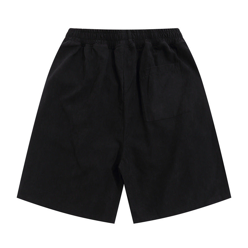 Men Shorts graffiti stitching casual shorts men's and women's loose five-point pants