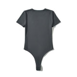 Women Tops Summer Metal Buckle Hollow Jumpsuit Sexy Top
