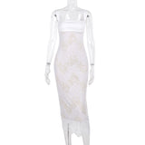 Women Dresses Shoulder Strap Slim Strap Lace Dress