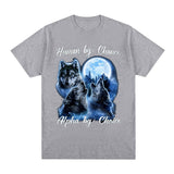 Human By Chance Alpha By Choice Wolf Graphic T-shirt Men