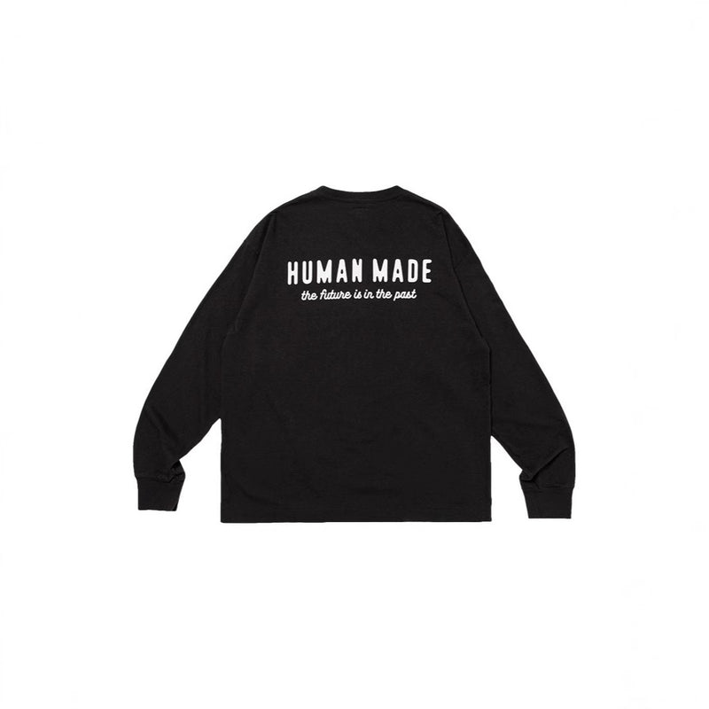 Mens T-shirts Summer Human Letter Long Sleeve T-Shirt Loose