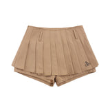 Women Skirt Embroidered Pleated Pants Skirt Girls' Autumn and Winter Leisure Skirt
