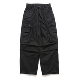 Men Sweatpants Pleated Multi-Pocket Loose Casual Wide-Leg Trousers