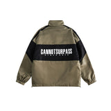 Unisex Jacket Vintage Color Matching Sports Jacket Men's and Women's Spring and Autumn Models Coat