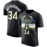 NBA T-Shirts NBA Basketball Suit Short Sleeve Bucks T-Shirt Men