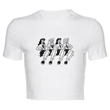 Women T-shirt Girl's Printed T-shirt Women's Top