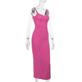 Women Dresses Summer Slim-Fit Sheath Dress Sling Dress