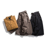 Unisex Shirts Autumn Cloth Pocket Jacket