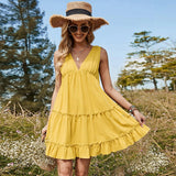 Women Dress Summer V-neck Dress