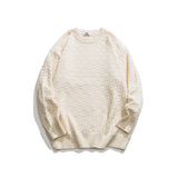 Unisex Sweater Winter Checkered Solid Color Sweater