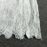 Women's Evening Dress round Neck Hollow Lace Slim-Fit Sheath Dress