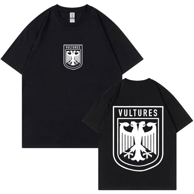 Rapper Kanye West Vultures Logo T Shirt Men's Women Hip Hop