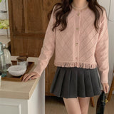 Women Knitwear Autumn Winter Retro Tassel Sweaters Cardigan