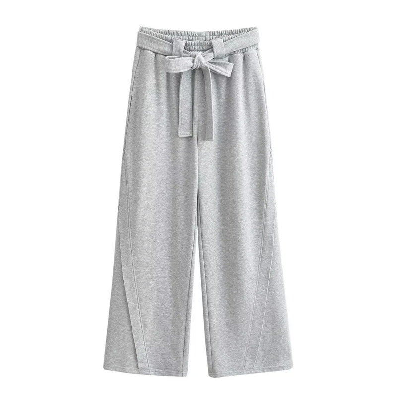Women Sweatpants Autumn Straight Casual Loose Wide-Leg Pants Sweatpants