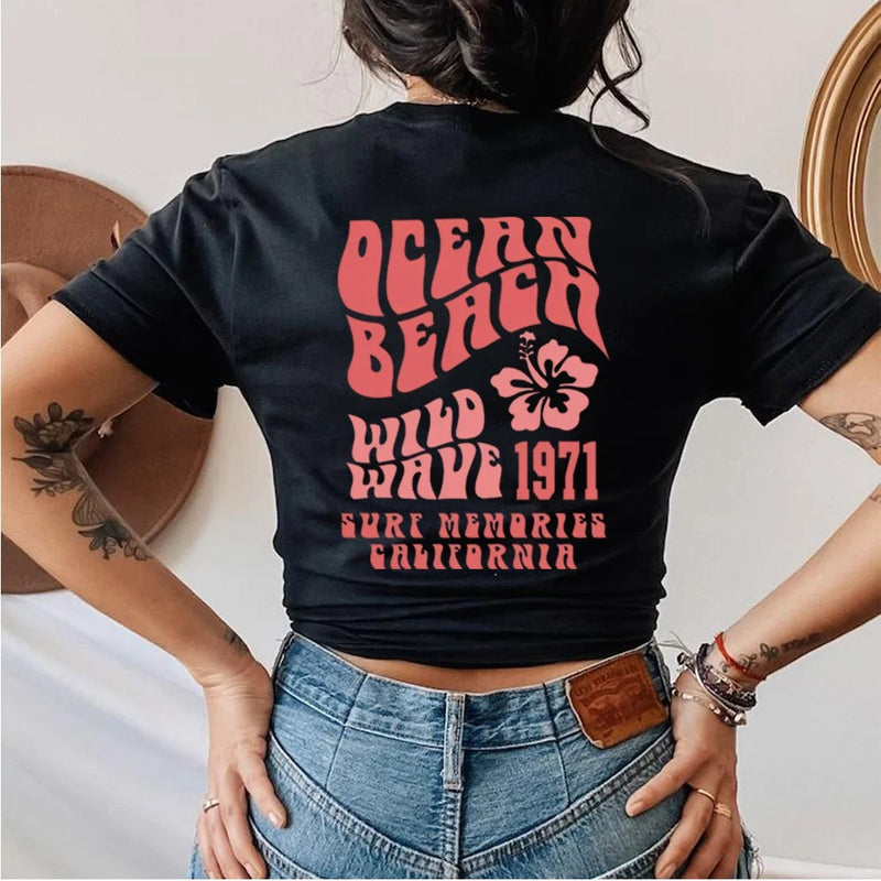Ocean Beach Shirt Aesthetic Tee Trendy Shirts California