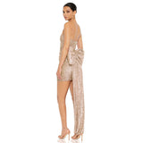 Women Dresses Sequined Sexy Sheath Dress Butterfly Dress Skirt (Zns0409)