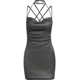 Women Dresses Sexy Suspenders Backless Dress Hip Skirt
