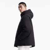Unisex Winter Cotton Coat Printed Logo Hooded down Jacket