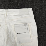 Purple Brand Jeans Slim-Fit Stretch Ripped Vintage White Jeans