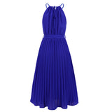 Women Date Dress Sexy Slim-Fit Pleated Dress Summer Dress