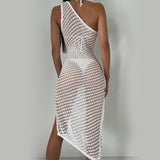 Women Knit Beach Cover Sexy Cutout Bikini Swimsuit Blouse