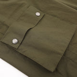 Women Long Skirt Ribbon Drawstring Suit Skirt Multi-Pocket Mid-Length A- line Skirt