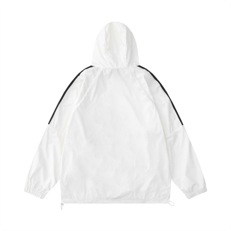 Men Jacket Coat Cap Sun Protection Clothing Jacket Men Loose Casual Outdoor Jacket Coat