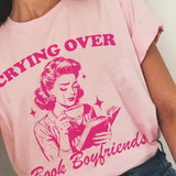 Women Retro Funny Fantasy Romance Reader T-Shirts Cute