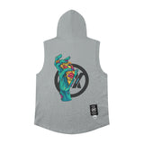 Men Vest Sleeveless T-shirt Men's and Women's Brand Sports Hooded Vest