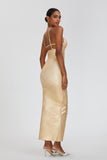 Women Evening Dress Sexy Suspenders Slit Party Bandage One-Piece Dress