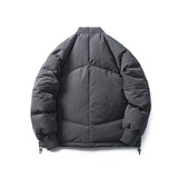 Unisex Winter Cotton Coat Stand-up Collar down Jacket Retro Loose down Jacket