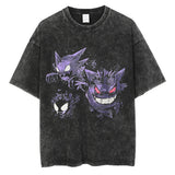 Washed and old T-shirt summer men's top