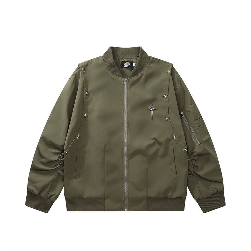 Men Jacket Coat XINGX Decoration Baseball Uniform Jacket