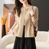 Women Knitted Cardigan Fall Winter Coat