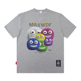 Men T Shirt Cartoon Printed Short Sleeve T-shirt